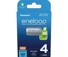 Panasonic Rechargeable Batteries ENELOOP BK-4MCDE/4BE AAA 800 mAh 4 pc(s)