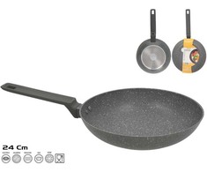 Keptuvė 24 cm, granito efekto, 4,8 x 44,5 x 24 cm, KITCHEN&amp;GO