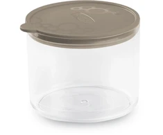 GIOSTYLE Maisto talpa apvali S 0,7 l Con.Tengo Ø11,8x9,4 cm pilkai ruda