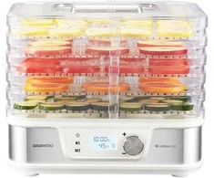 Maisto džiovyklė Daewoo DD 500S, 400 W, 5 padėklai, skaitmeninis ekranas, laikmatis, integruotas ven