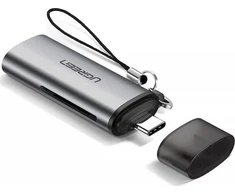 UGREEN USB-C kortelių skaitytuvas, skirtas TF/SD