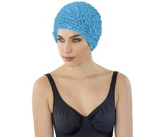 Blue Mėlyna Kepuraitė plauk. Frill Swim PE 3448 52 cyan mėlynas