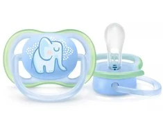 Philips Avent čiulptukas Ultra Air Deco mėlynas elephant 0-6M (1 gab) boy SCF086/01