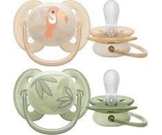 Philips AVENT SCF091/07 Čiulptukas Ultra Soft 0-6m papūga/lapai