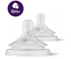 „Philips Avent“ – „Niplle“, „Natural Response“ čiulptukas, 2 vnt. storo maitinimo čiulptukų, 6 mėn.+
