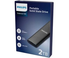 Kietasis diskas Philips Ultra Portable SSD 2TB Pilka išorinis SSD diskas (FM02SS030P/00)