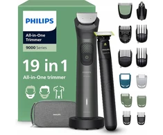 „Philips“ universalus kirptuvas 9000 serija MG9556/15 19 viename kirptuvas, Juoda, 0,2 mm, 1,2 cm, 0,2 mm, Universalus, Veidui, Galvai, Nosiai