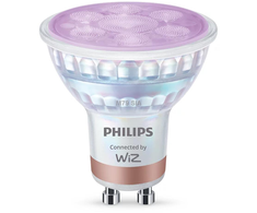 Philips Wiz 4.7W(50W) GU10 Glass RGB 2vnt.
