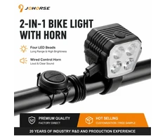 Piederums velosipēdiem iLike 120dB Electric Bike Horn with Wired Remote Button Atsparus vandeniui Bicycle Horn for Bikes &amp; E-Scooters CB-1805101 ()