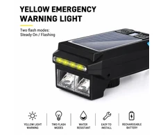Piederums velosipēdiem iLike Solar Powered Bike Headlight with 120dB Horn USB Rechargeable 1000LM LED Bicycle Front Light 4000mAh Batter CB-1807801 ()