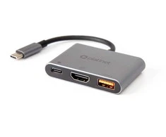 USB-C šakotuvas Platinet 3in1 (PMH9991T) (1xHDMI 4K; 1xUSB-C; 1xUSB 3.2)