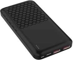Platinet maitinimo blokas 10000mAh PD QC, juodas (45931)
