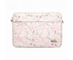 Krepšys iLike krepšys nešiojamam kompiuteriui 13-14 Inches Fabric Nešiojamas kompiuteris Bag With Strap Flower Rožinė ILIUN13LBFP