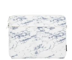 Krepšys iLike krepšys nešiojamam kompiuteriui 15-16 Inches Fabric Nešiojamas kompiuteris Bag With Strap Marble Baltas ILIUN15LBMW