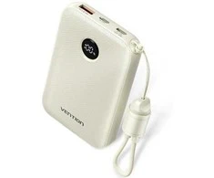 Vention 10000mAh Powerbank 2xUSB-C 1xUSB-A 22.5W, beige