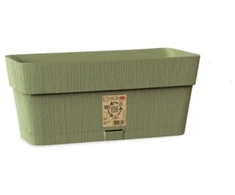 Lumarko Stefanplast gėlių dėžutė su padėklu Ethica 30x13x12cm žalia