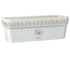 Lumarko Self-watering planter Gaia Balta Plastmasinis (19 x 17 x 49,5 cm)