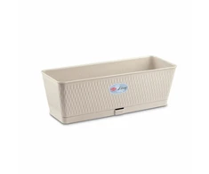Stefanplast Lumarko Vazonas Kaste Liberty 50x18x16cm Baltas