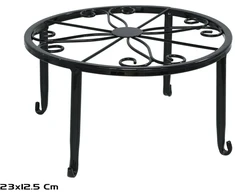 Garden4You vazono stovas 23x12 5 cm juodas GARDEN ENJOY