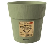 Lumarko Stefanplast Gėlių vazonas su padėklu Ethica Ø15x15cm žalias