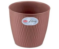 Stefanplast Flowerpot Liberty Ø16x15cm ruda