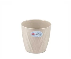 Stefanplast Flower pot Liberty Ø25x23cm baltas