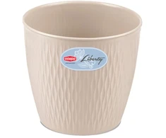 Lumarko Stefanplast gėlių vazonas Liberty Ø25x23cm baltas
