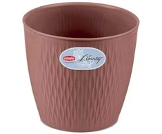 Stefanplast Flowerpot Liberty Ø25x23cm ruda