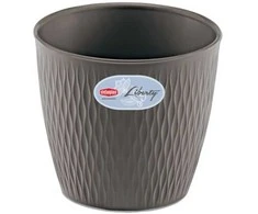 Stefanplast Flowerpot Liberty Ø25x23cm pilkas