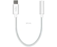Puro USB-C adapteris prie lizdo 3,5 mm, 15 cm, baltas