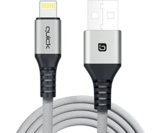 USB kabelis Quick USB-A - Lightning 1,5 m pilkas (4752168141250)