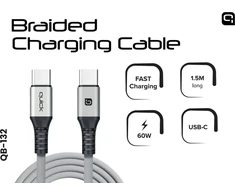Quick USB-C - USB-C kabelis 1,5 m pilkas (4752168141274)