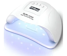 Retoo Lampa uv led do paznokci 80w hybrydy żele dual pilka karton -u060