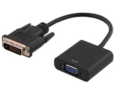Cables to go Kabelis Riff DVI-D į VGA Full HD 1080p 0.23m