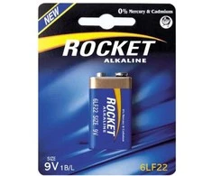 Rocket Alkaline 9V 620mAh baterija, 1 vnt.