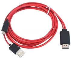„RoGer“ 4K 30 Hz „Ultra HD“ „microUSB“ į HDMI 2 m kabelis