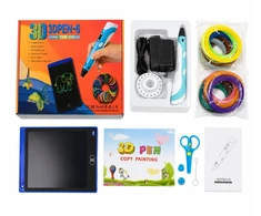 Rotaļlietas iLike Melt 3D Pen Kit Box Complete Set For 3D Printing Pen 3D PEN-7-1 Set with Stencils 5m x 20 Colors Rožinė 4752192108236 ILI3DPC6-1P (4752192108236)