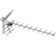 RTV DPM YAGA 19 / 21-69 DVB-T antena (19 elementų / WE24 stiprintuvas / HN40W maitinimo šaltinis / pakuotės folija)