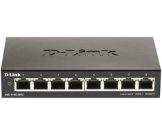 Šakotuvas D-Link DGS-1100-08V2 Valdomas L2 Gigabit Ethernet (10/100/1000) Juodas
