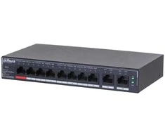 Šakotuvas Dahua SG4010P valdomas jungiklis 2x Uplink, 8x PoE
