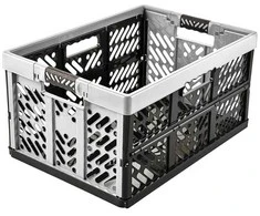 Keeeper Folding box with load capacity iki 50kg Ben 54x37x28cm 45L light sidabrinis color