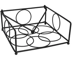 Servetėlių laikiklis, juodas, 18,5 x 19 x 8 cm, KITCHEN&amp;GO