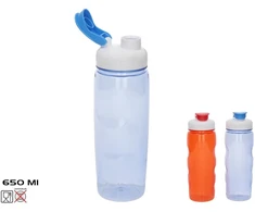 Gertuvė Summer Enjoy „Dell Sam“ vandens buteliukas, 650 ml, 2 spalvos, 7 x 7 x 22,5 cm, vasaros malonumas