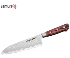 Samura Santoku peilis 18 cm Samura Kaiju Plienas AUS-8, raudonmedžio rankena
