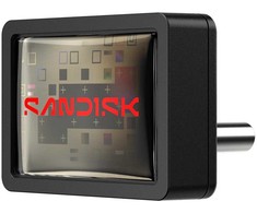 SanDisk Extreme Fit USB-C Flash Drive USB 64GB Flashdrives 300MB/s(R) Juodas