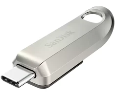USB laikmena SanDisk Ultra Luxe USB Type-C, 256 GB, sidabro spalvos