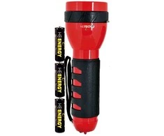 Raudonas žibintuvėlis su 9 LED, ilgis 19 cm, 4003558, Heitech