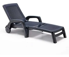 Bica Sun lounger Miami pilkas