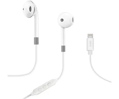 SBS ausinės Stereo Earset Lightning, baltas