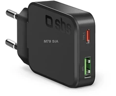 Charger SBS GaN 45W USB-C, Ultra Slim